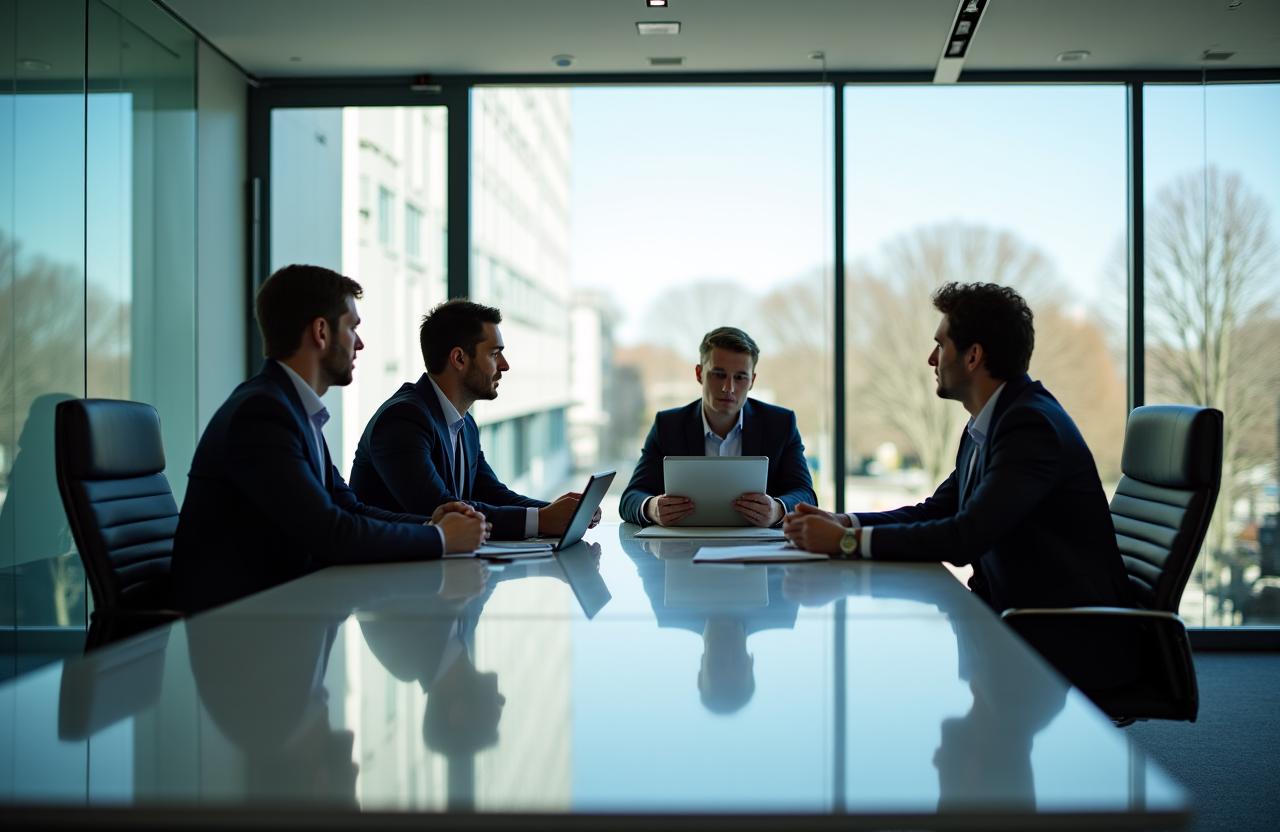Professional HR team collaborating in a modern Dublin office